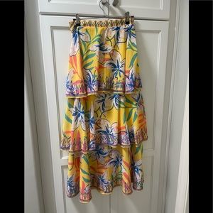 Tropical Layered Skirt Size Small
